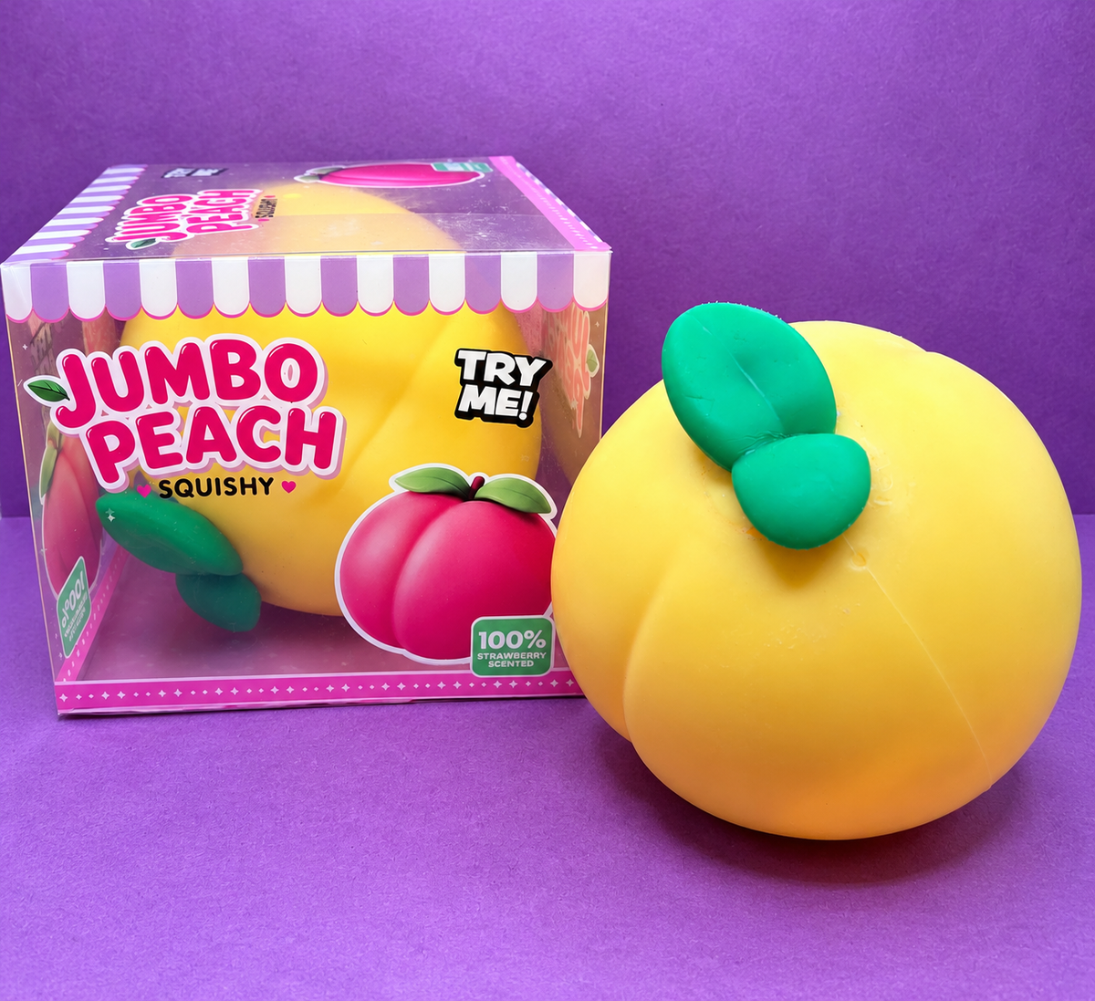 Jumbo Yellow Peach Squishy