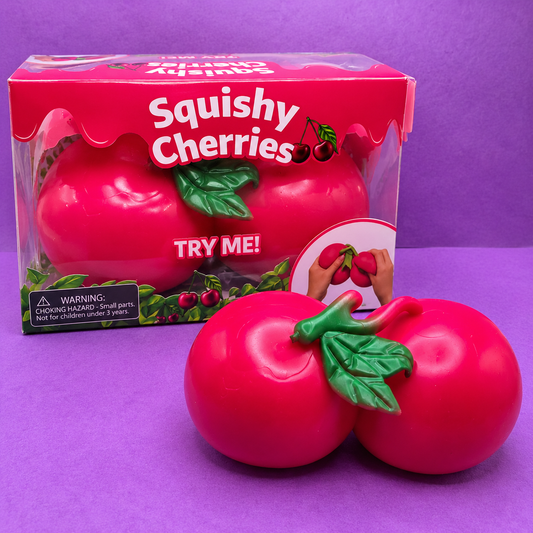 Jumbo Red Cherries Squishy